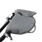 Preview: BAMBINIWELT universaler Muff/Handwärmer für Kinderwagen,, besonders für Bugaboo Modelle geeignet, Buggy, Jogger mit Wolle, 2-TEILIG, MELIERT