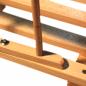 Mobile Preview: BAMBINIWELT Holzschlitten, Hörnerrodel mit Rückenlehne und Zugseil, aus naturlackierten Buchenholz, Metallkufen, 100cm