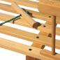 Preview: BAMBINIWELT Holzschlitten, Hörnerrodel mit Zugseil, aus naturlackierten Buchenholz, Metallkufen,100cm