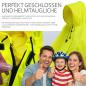 Preview: BAMBINIWELT Regencape REGENPONCHO für Kinderfahrradsitz SOFTSHELL Fleece Schutz
