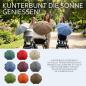 Preview: BAMBINIWELT universaler Sonnenschirm für Kinderwagen/Buggy MELIERT (rund)