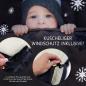 Preview: BAMBINIWELT Winterfusssack für Kinderwagen und Buggy, 108cm, Wolle, Design LINIERT