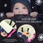 Preview: BAMBINIWELT Winterfusssack für Kinderwagen und Buggy, 90cm, Wolle, Design EULE