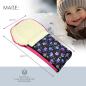 Preview: BAMBINIWELT Winterfusssack für Kinderwagen und Buggy, 90cm, Wolle, Design EULE
