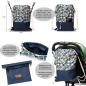 Preview: BAMBINIWELT leichte Kinderwagentasche universal BEUTEL Organizer Einkaufstasche