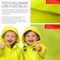 Preview: BAMBINIWELT Regencape REGENPONCHO für Kinderfahrradsitz SOFTSHELL Fleece Schutz
