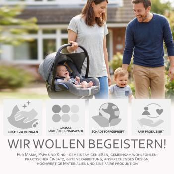 BAMBINIWELT Ersatzbezug für Maxi-Cosi CabrioFix, 6-tlg. Komplett-Set, MELIERT