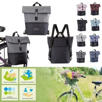 BAMBINIWELT Fahrradtasche, Gepäckträgertasche, Rucksack, Fahrradrucksack