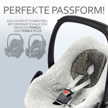 BAMBINIWELT Sommerbezug, Schonbezug, Bezug aus Frottee für Maxi Cosi Pebble + GRATIS KP