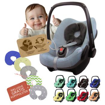 BAMBINIWELT Sommerbezug, Schonbezug, Bezug aus Frottee für Maxi Cosi Pebble + GRATIS KP