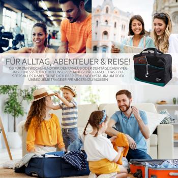 Preview: BAMBINIWELT Handgepäck, Reisetasche, Boardgepäck, Bordcase 40x25x20cm oder  40x30x20cm