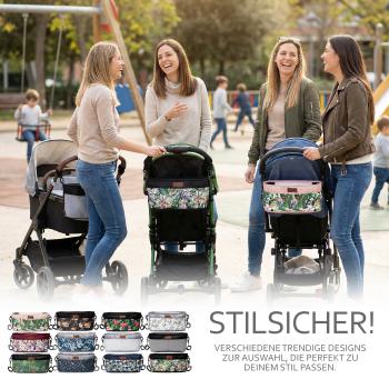 BAMBINIWELT universal Buggy ORGANIZER, Kinderwagen-Tasche, Wickeltasche mit Getränkehalter