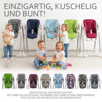 BAMBINIWELT Ersatzbezug für Peg Perego Modell Prima Pappa Diner, MELIERT