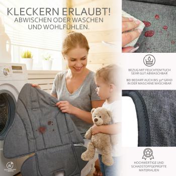 Preview: BAMBINIWELT Ersatzbezug für Peg Perego Modell Zero 3, MELIERT