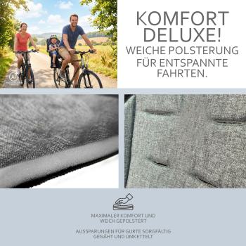 BAMBINIWELT Ersatzbezug, Sitzkissen, Bezug für Fahrradsitz, Modell Römer Jockey (Mod. 3) MELIERT