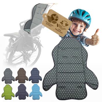 BAMBINIWELT Ersatzbezug, Sitzkissen, Bezug für Fahrradsitz, Modell Römer Jockey (Mod. 3) STERNE