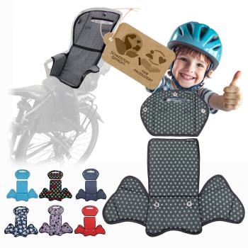 BAMBINIWELT Ersatzbezug, Sitzkissen, Bezug für Fahrradsitz, Modell Römer Jockey (Mod. 4) STERNE