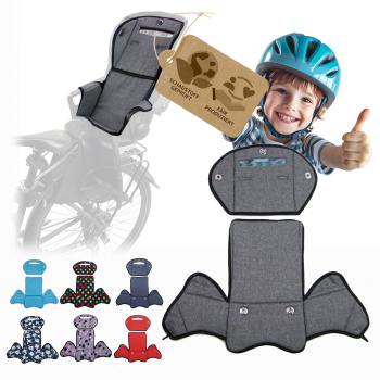 BAMBINIWELT Ersatzbezug, Sitzkissen, Bezug für Fahrradsitz, Modell Römer Jockey (Mod. 4) MELIERT