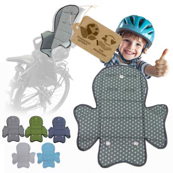 BAMBINIWELT Ersatzbezug, Sitzkissen, Bezug für Fahrradsitz, Modell Römer Jockey (Mod. 5) STERNE
