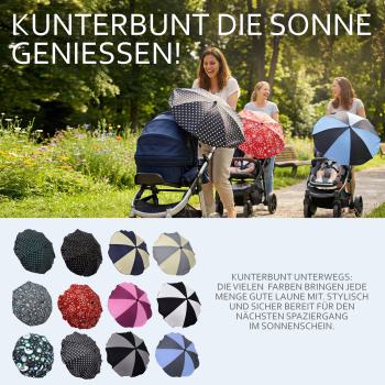 BAMBINIWELT universaler Sonnenschirm für Kinderwagen/Buggy DESIGN (rund)