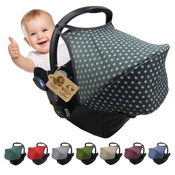 BAMBINIWELT Sonnenverdeck für Maxi-Cosi Cabriofix, UV50+, STERNE MELIERT