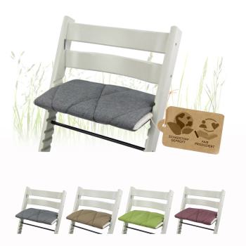 BAMBINIWELT Kissen für Erwachsene, Sitzkissen für Trittbrett, kompatibel mit Hochstuhl Stokke Tripp Trapp