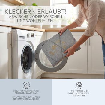 Preview: BAMBINIWELT Kissen für Erwachsene, Sitzkissen für Trittbrett, kompatibel mit Hochstuhl Stokke Tripp Trapp