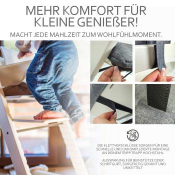 Preview: BAMBINIWELT Ersatzbezug für Stokke Tripp Trapp, MELIERT ORG.