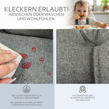 Preview: BAMBINIWELT Ersatzbezug für Stokke Tripp Trapp, MELIERT ORG.