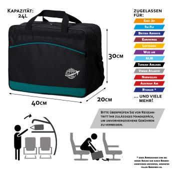 BAMBINIWELT Handgepäck, Reisetasche, Boardgepäck, Bordcase 40x25x20cm oder  40x30x20cm