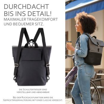 Preview: BAMBINIWELT Fahrradtasche, Gepäckträgertasche, Rucksack, Fahrradrucksack