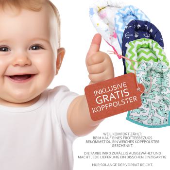 Preview: BAMBINIWELT Sommerbezug, Schonbezug, Bezug aus Frottee für Maxi Cosi CabrioFix + GRATIS KP