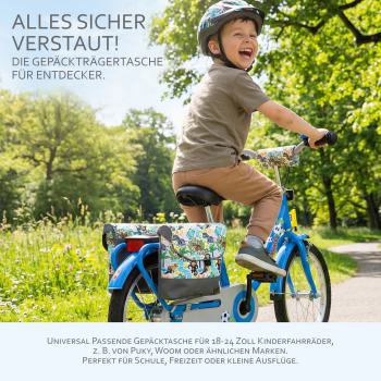 Preview: BAMBINIWELT Gepäcktasche, Gepäckträgertasche für Fahrrad, Fahrradtasche für Kinder, wasserabweisend, z.B. für alle Puky Räder