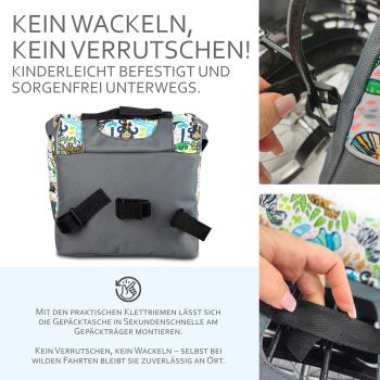 Preview: BAMBINIWELT Gepäcktasche, Gepäckträgertasche für Fahrrad, Fahrradtasche für Kinder, wasserabweisend, z.B. für alle Puky Räder