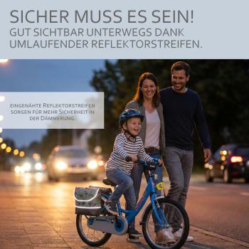 BAMBINIWELT Gepäcktasche, Gepäckträgertasche für Fahrrad, Fahrradtasche für Kinder, wasserabweisend, z.B. für alle Puky Räder