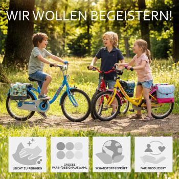 BAMBINIWELT Gepäcktasche, Gepäckträgertasche für Fahrrad, Fahrradtasche für Kinder, wasserabweisend, z.B. für alle Puky Räder