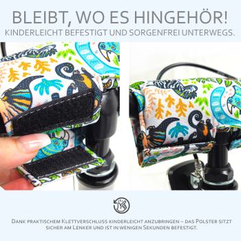 Preview: BAMBINIWELT Lenkerpolster, Lenkerschutz für Scooter, Laufrad, Dreirad, Fahrrad