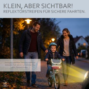 BAMBINIWELT Lenkertasche für Puky, Roller und Fahrrad, Fahrradtasche für Kinder, wasserabweisend, mit Schultergurt