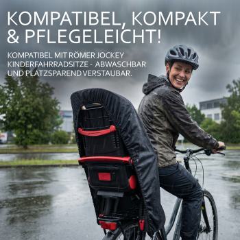Preview: BAMBINIWELT Regenhaube für Römer-Fahrradsitz, UNI SCHWARZ