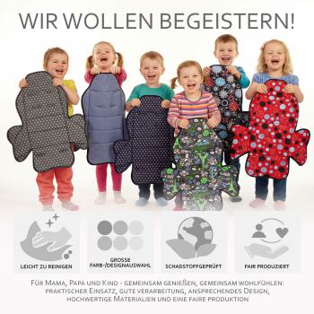 BAMBINIWELT Ersatzbezug, Sitzkissen, Bezug für Fahrradsitz, Modell Römer Jockey (Mod. 2) DESIGN