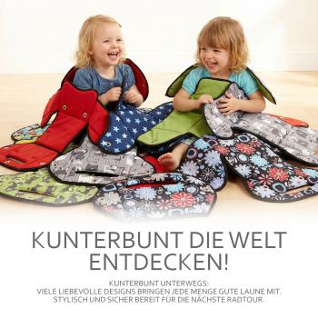 BAMBINIWELT Ersatzbezug, Sitzkissen, Bezug für Fahrradsitz, Modell Römer Jockey (Mod. 4) DESIGN