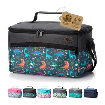 BAMBINIWELT Musikbox-Tasche für Hörwürfel z.B. Toniebox und Tigerbox Touch, verstellbare Innenfächer, Netzfach für Zubehör GROSS