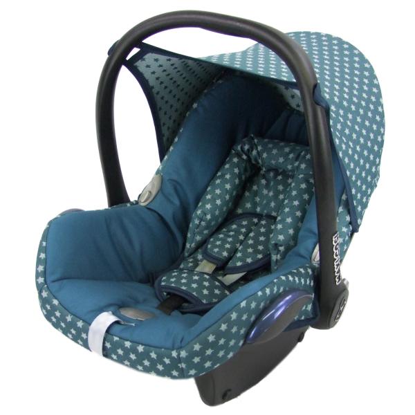 BAMBINIWELT Ersatzbezug für Maxi-Cosi CabrioFix, 6-tlg. Komplett-Set, STERNE