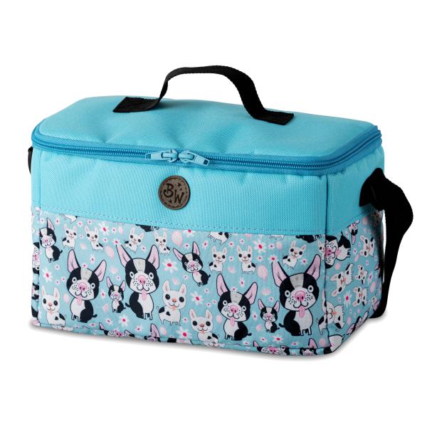 BAMBINIWELT Musikbox-Tasche für Hörwürfel z.B. Toniebox und Tigerbox Touch, verstellbare Innenfächer, Netzfach für Zubehör GROSS
