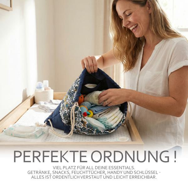BAMBINIWELT leichte Kinderwagentasche universal BEUTEL Organizer Einkaufstasche
