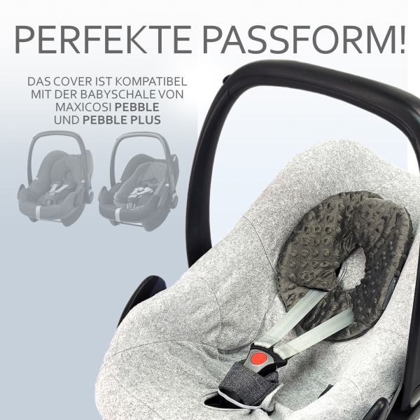 BAMBINIWELT Sommerbezug, Schonbezug, Bezug aus Frottee für Maxi Cosi Pebble + GRATIS KP