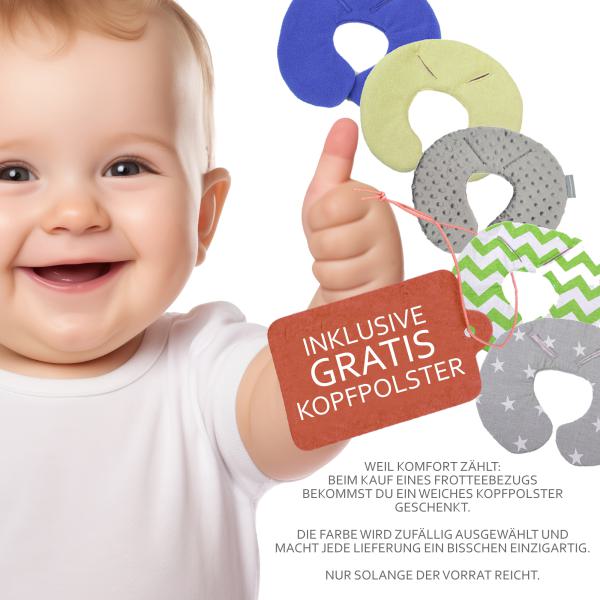 BAMBINIWELT Sommerbezug, Schonbezug, Bezug aus Frottee für Maxi Cosi Pebble + GRATIS KP