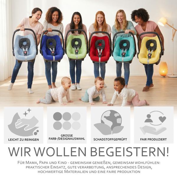 BAMBINIWELT Sommerbezug, Schonbezug, Bezug aus Frottee für Maxi Cosi Pebble + GRATIS KP