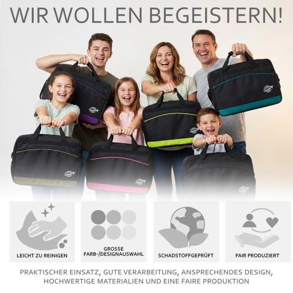 BAMBINIWELT Handgepäck, Reisetasche, Boardgepäck, Bordcase 40x25x20cm oder  40x30x20cm