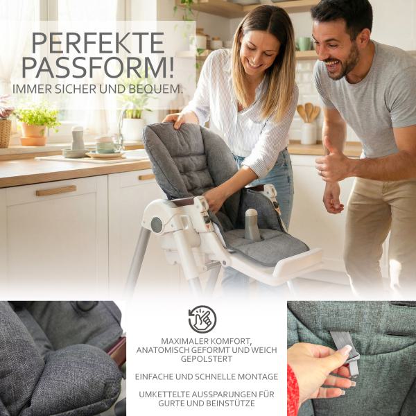 BAMBINIWELT Ersatzbezug für Peg Perego Modell Prima Pappa Diner, STERNE